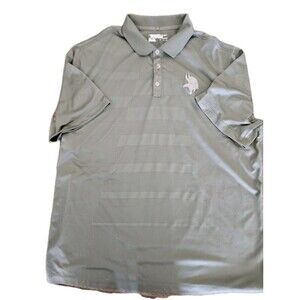 Nike Tour Performance Minnesota Vikings Dri-Fit Olive Polo Shirt Sz XXL